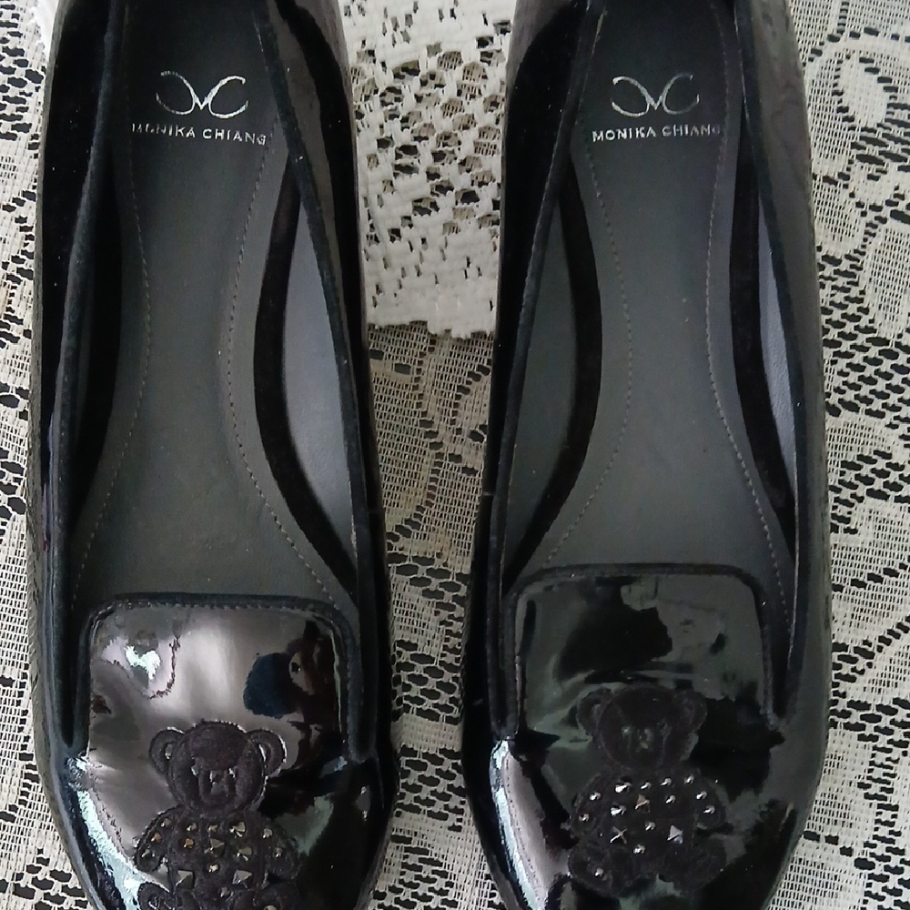 Monika Chiang Black Patent Leather Flats - Picture 2 of 6